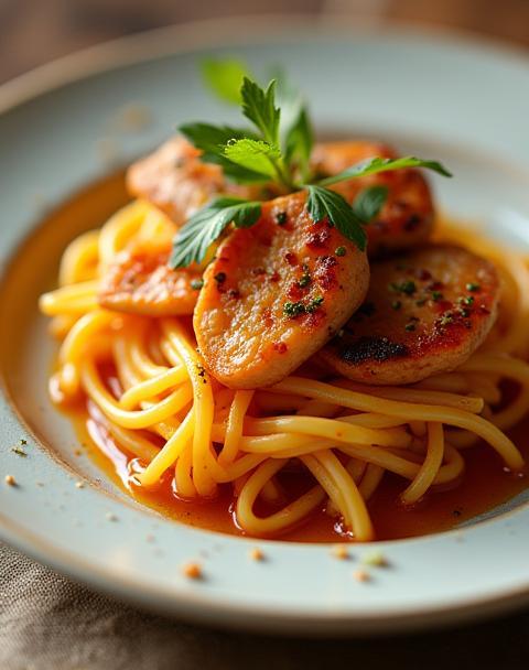 Fotografia gastronômica de um prato bem apresentado